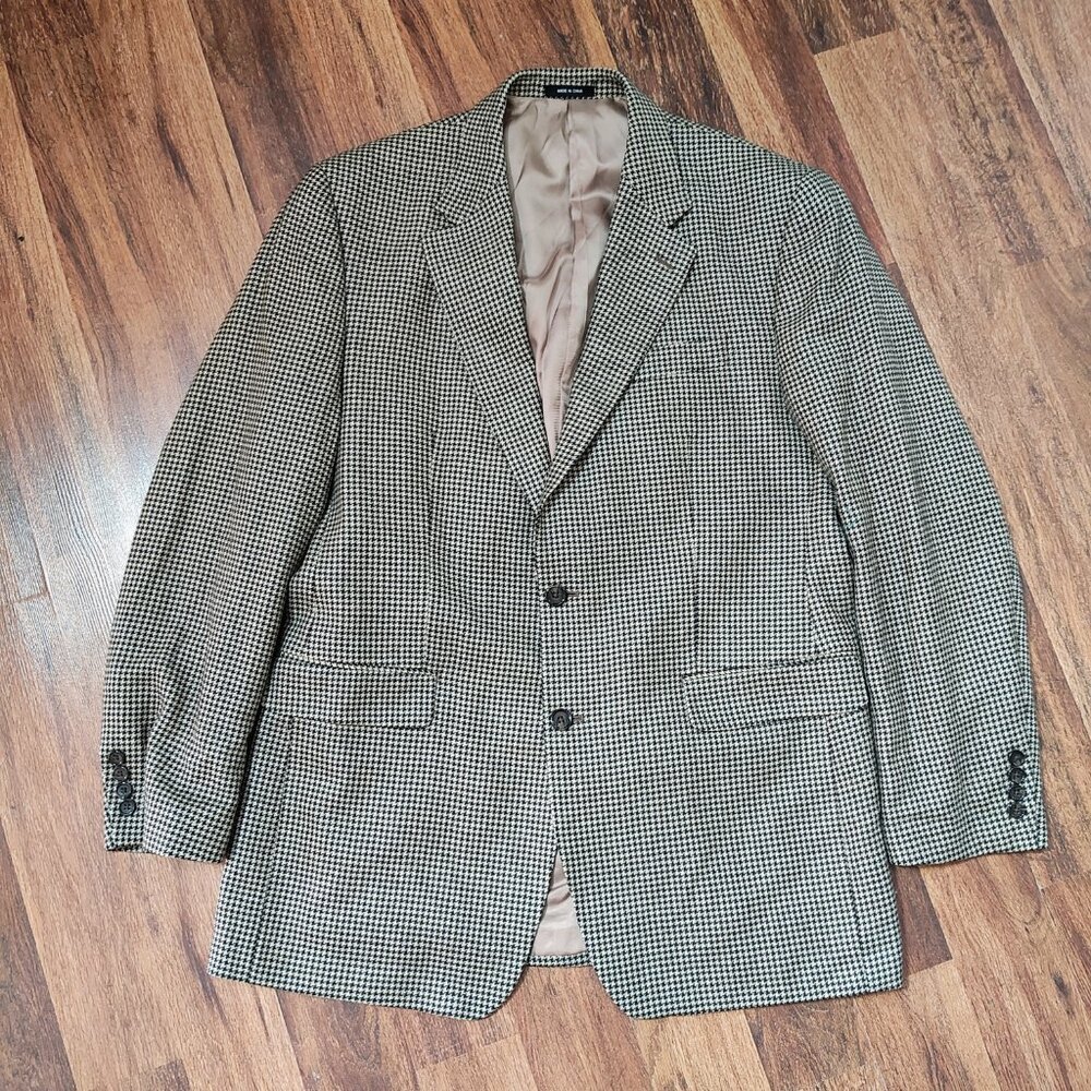 Lauren Ralph Lauren Sport Coat Men's 42L Classic Fit Wool Houndstooth Two Button